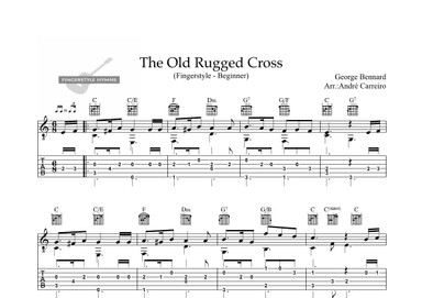The Old Rugged Cross - Fingerstyle Guitar (Beginner) (arr. A. Carreiro)