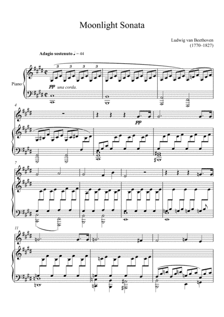 Beethoven - Moonlight Sonata (Violin Solo) (arr. André Laitano)