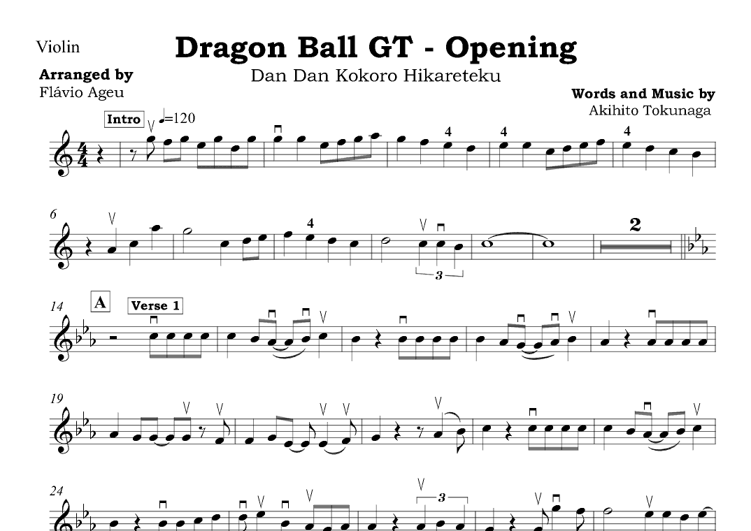 Dragon Ball Gt (arr. Flávio Ageu)