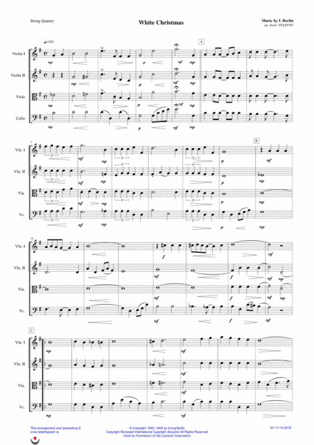 White Christmas (arr. Josef Štastný)