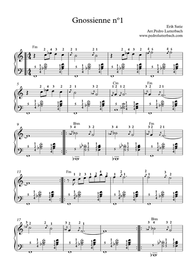 Gnossienne nº1 (arr. Pedro Lutterbach)