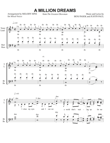 A Million Dreams (arr. Melody Hine)