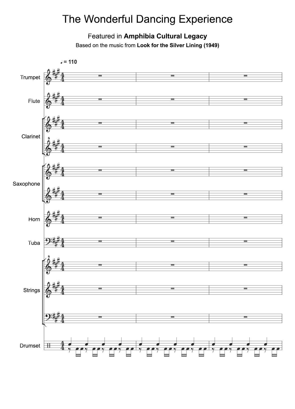 The Wonderful Dancing Experience (arr. Amphibia Cultural Legacy)