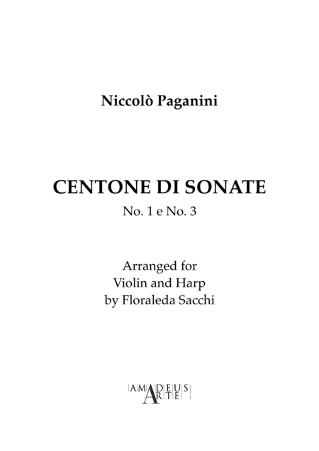 Centone di Sonate No. 1 & 3 (arr. Floraleda Sacchi)