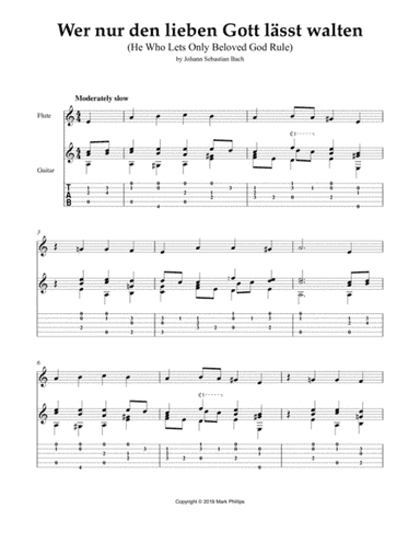 Wer nur den lieben Gott lässt walten (He Who Lets Only Beloved God Rule) (arr. Mark Phillips)