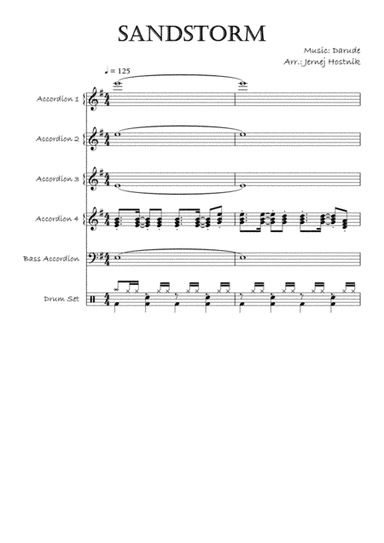 Sandstorm (arr. Jernej Hostnik)
