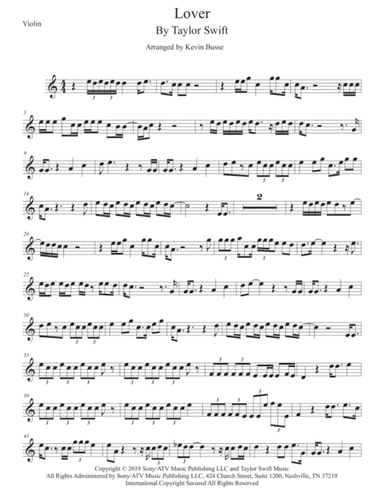 Lover (arr. Kevin Busse)