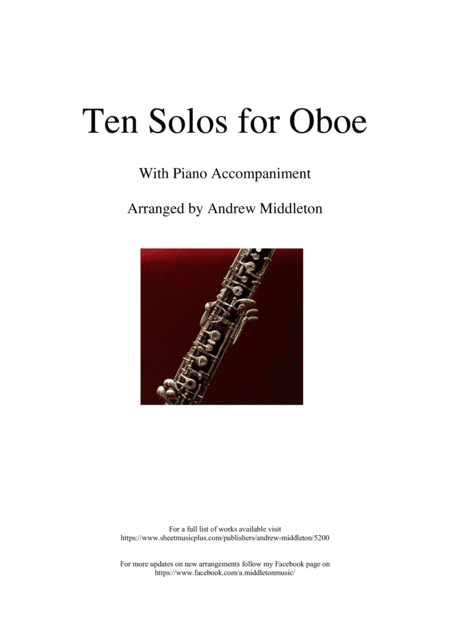 Ten Romantic Solos for Oboe and Piano (arr. Andrew Middleton)