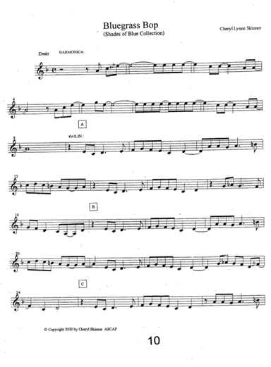 BLUEGRASS BOP LEADSHEET