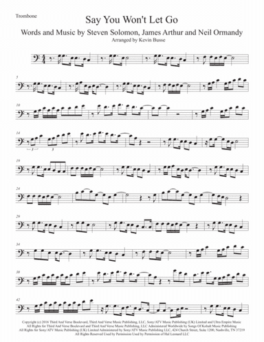 Say You Won't Let Go (arr. Kevin Busse)