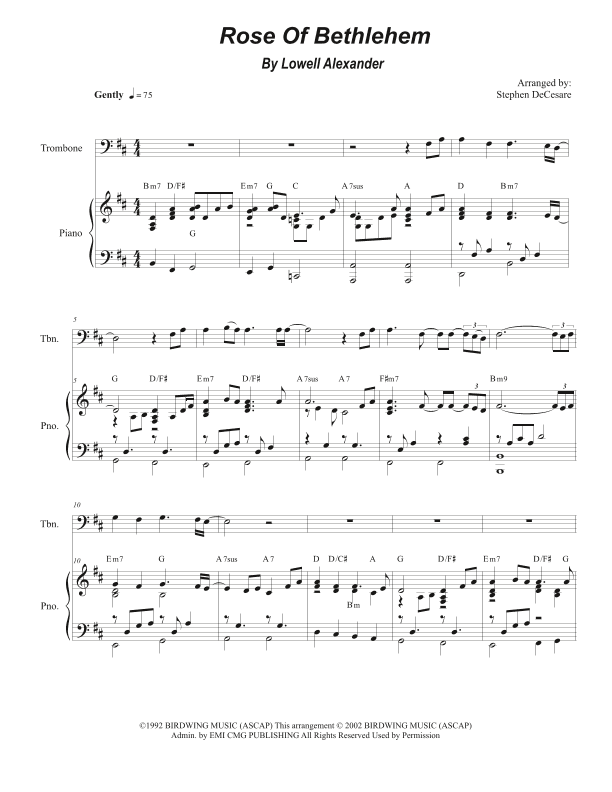 Rose Of Bethlehem (arr. Stephen DeCesare)
