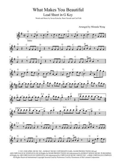 What Makes You Beautiful (arr. Miranda Wong)