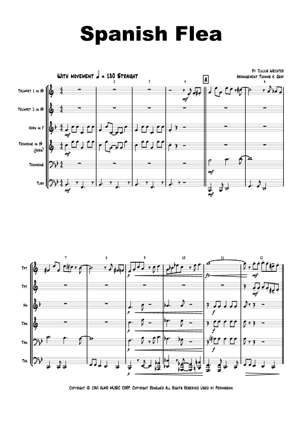 Spanish Flea (arr. Thomas H. Graf)