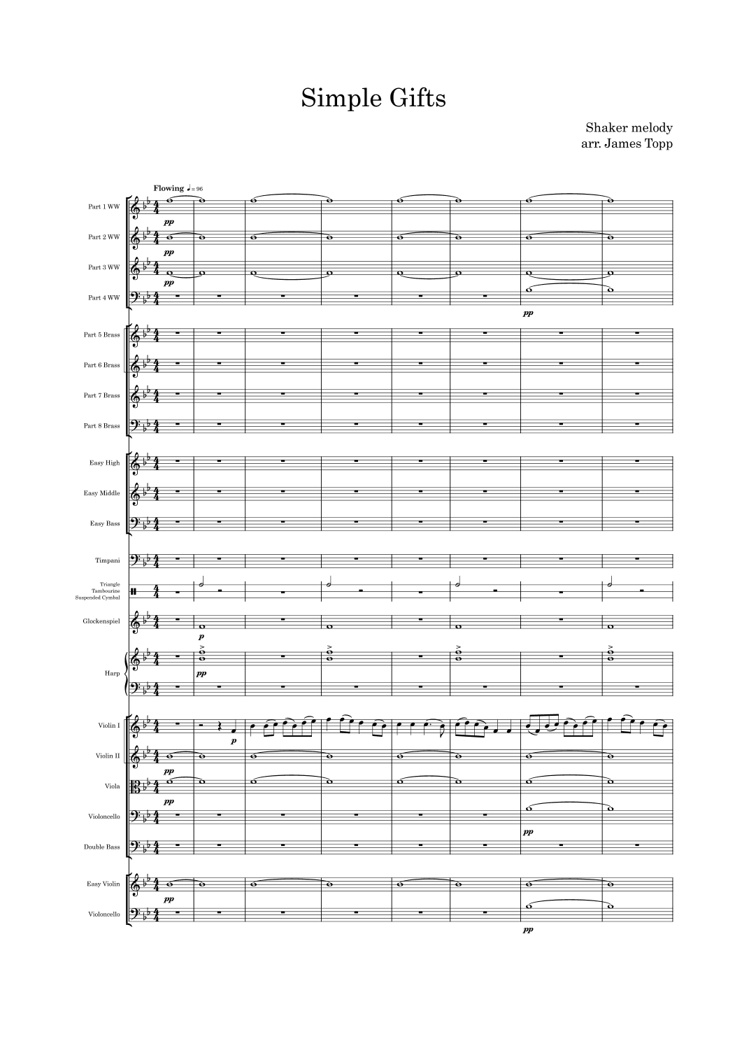 Simple Gifts (arr. James Topp)