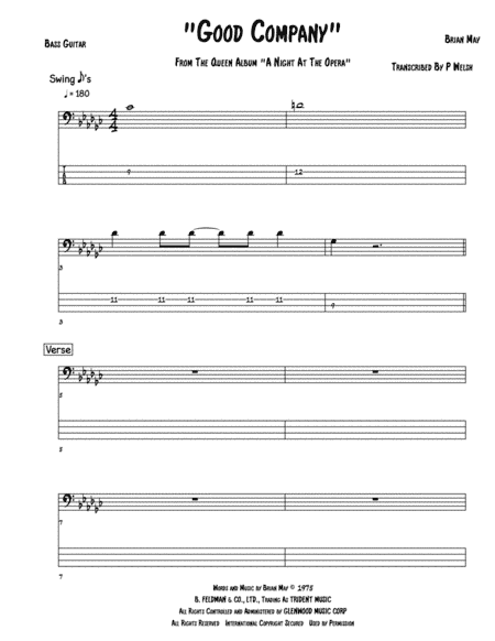 Good Company (arr. Accubass)