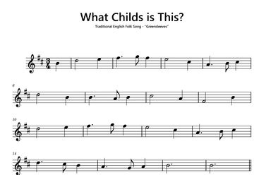 What Child is This? (Greensleeves) (arr. Funtom)