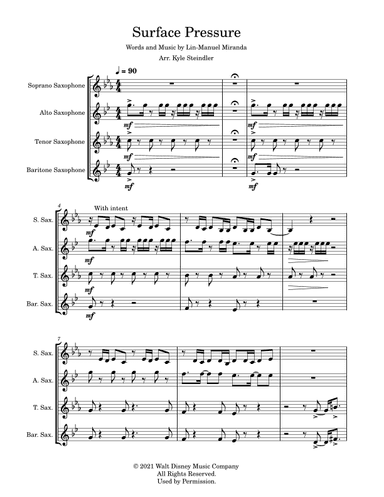 Surface Pressure (arr. Kyle Steindler)