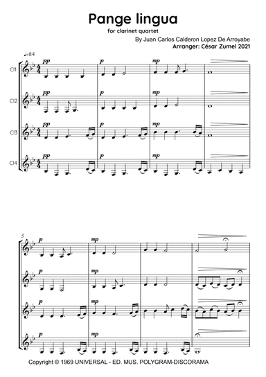 Pange Lingua (arr. César Zumel)