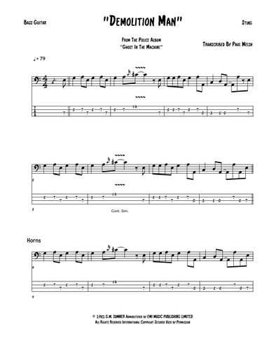 Demolition Man (arr. P Welsh)