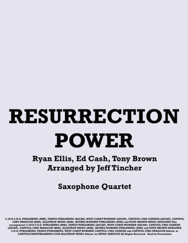 Resurrection Power (arr. Jeff Tincher)