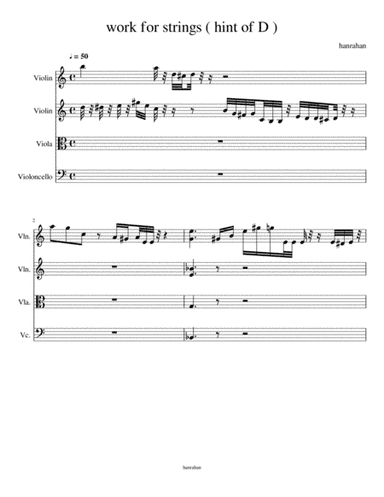 Work for strings