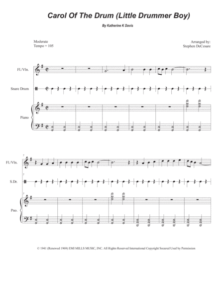 Carol Of The Drum (arr. Stephen DeCesare)