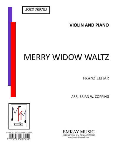 MERRY WIDOW WALTZ – VIOLIN & PIANO (arr. BRIAN W. COPPING)