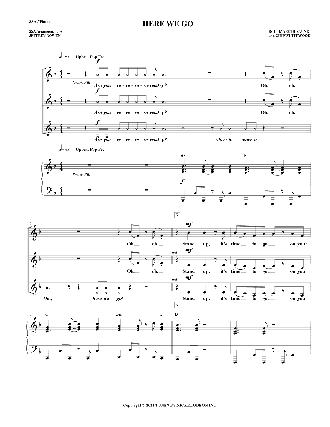 Here We Go (arr. Jeffrey Bowen)