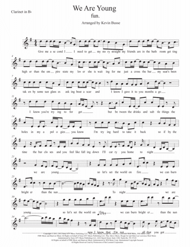 We Are Young (arr. Kevin Busse)