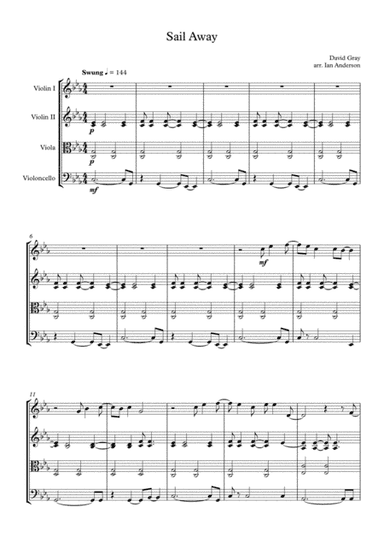 Sail Away (arr. Ian Anderson)