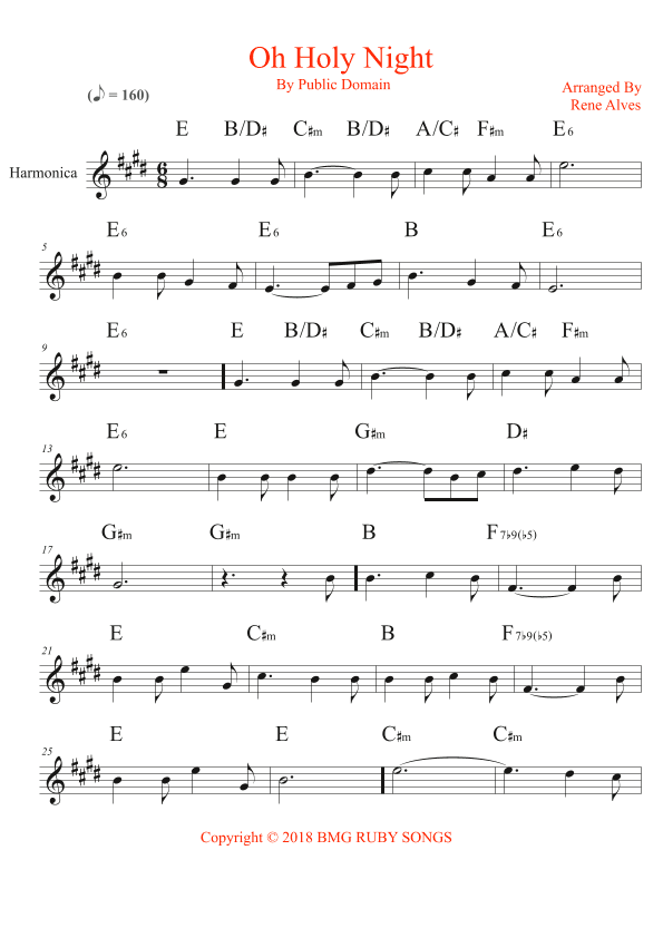 oh holy night (arr. Rene Alves)