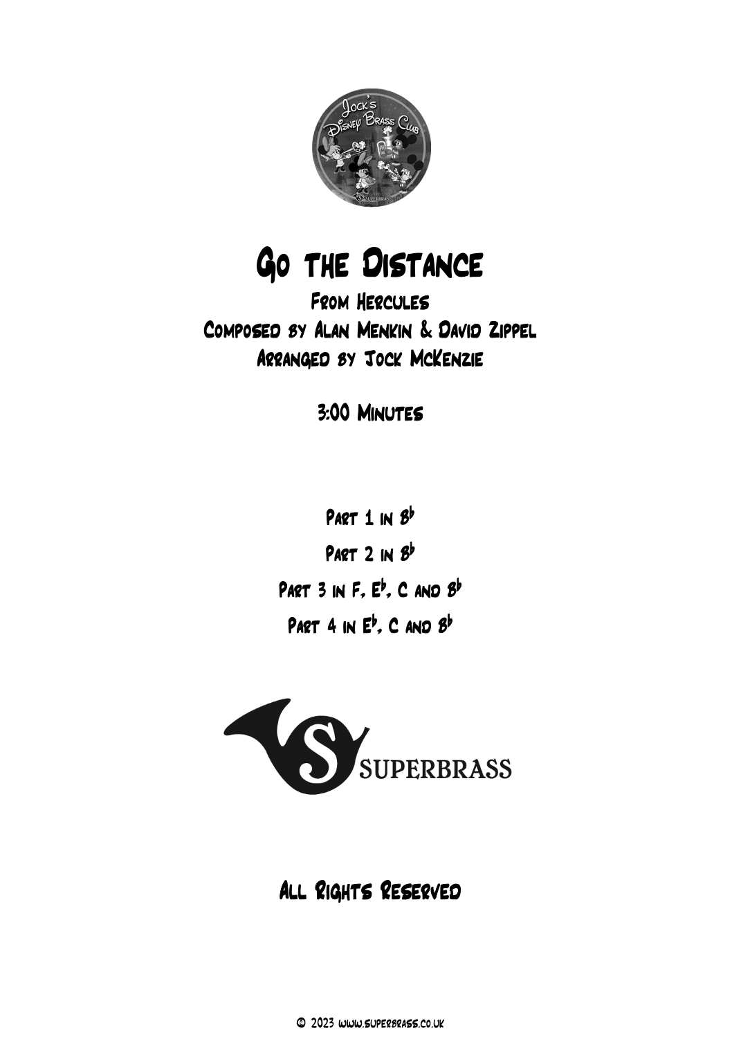 Go The Distance (arr. Jock McKenzie)