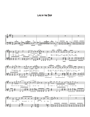 Life By The Drop (arr. Biegler)