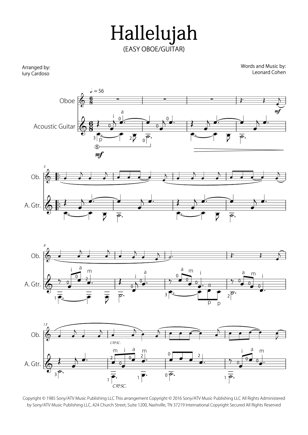 Hallelujah (arr. Iury Cardoso)
