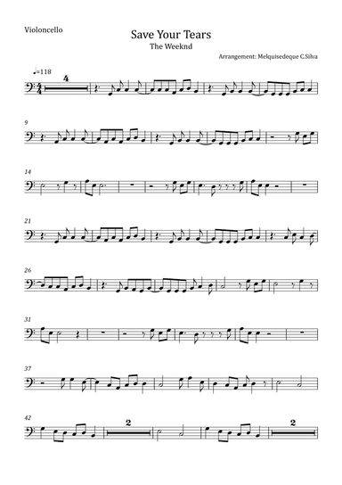 Save Your Tears (arr. Melquisedeque C.Silva)