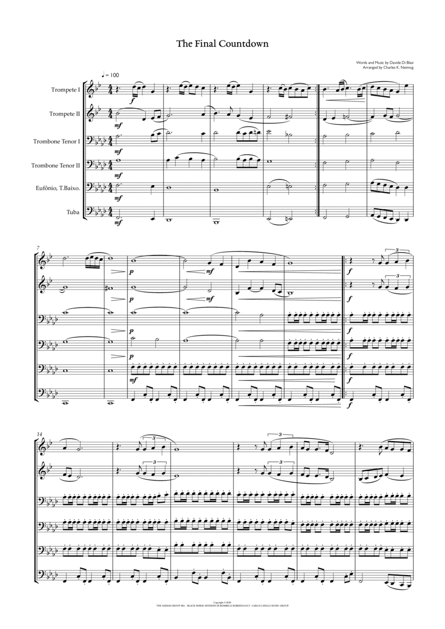 Final Countdown (arr. Charles K. Neimog)