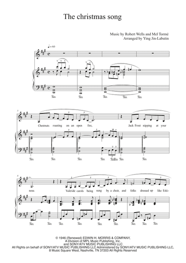 The Christmas Song (chestnuts Roasting On An Open Fire) (arr. Ying Jin-Labutin)