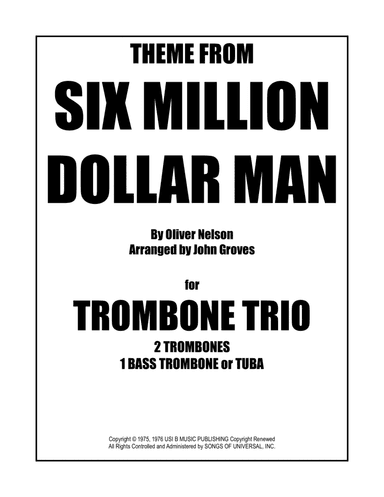 Theme From Six Million Dollar Man (arr. John Groves)