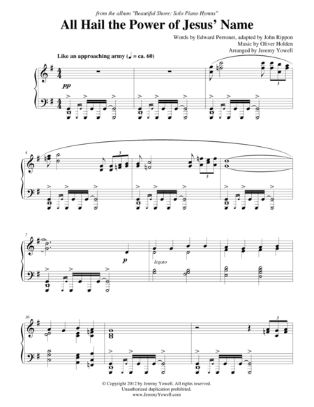 All Hail the Pow'r of Jesus' Name (arr. Jeremy Yowell)