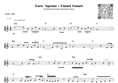 Core N Grato - Catari Catari (arr. Piano)