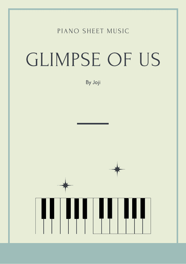 Glimpse Of Us (arr. Idalmo Santos)