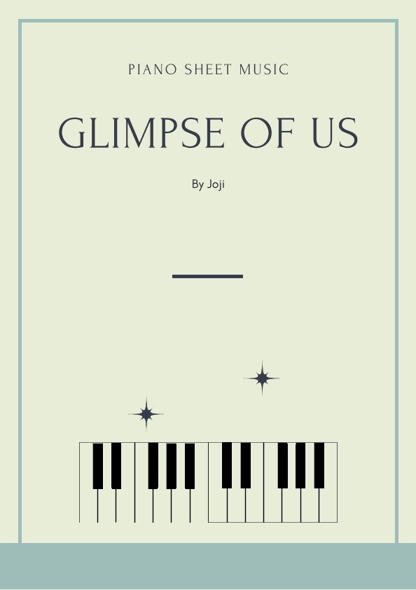 Glimpse Of Us (arr. Idalmo Santos)