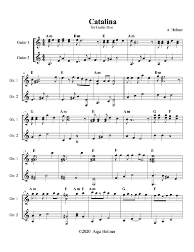 Catalina for Guitar-Duo