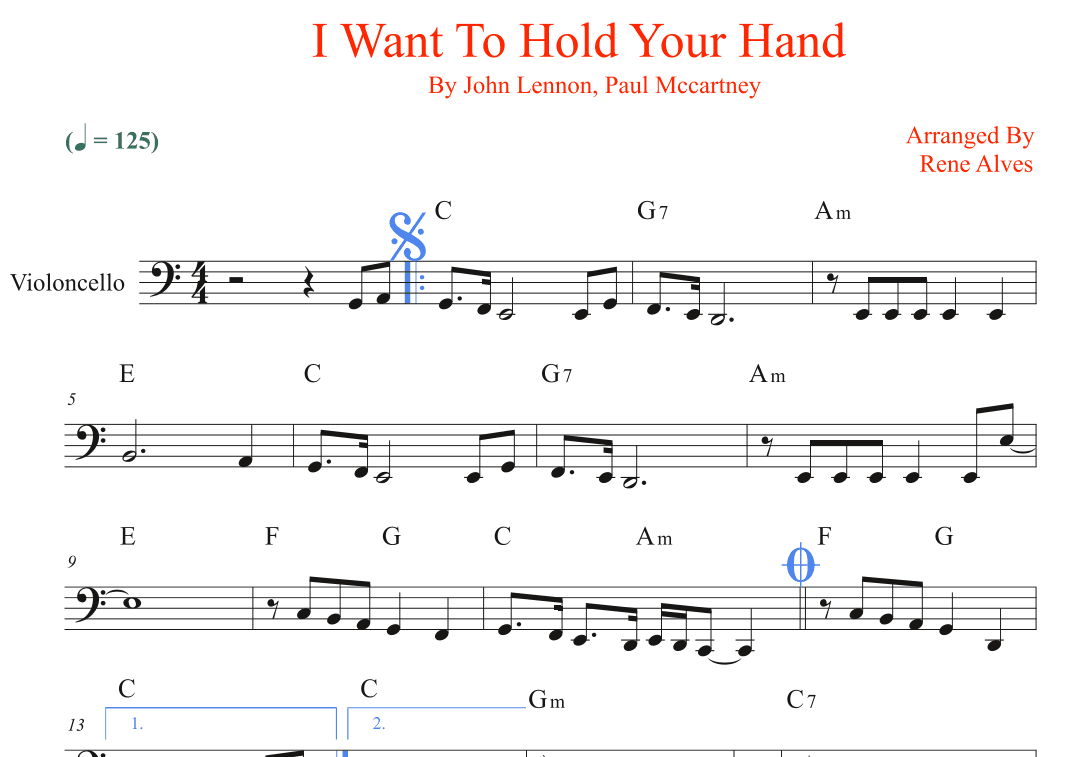 I Want To Hold Your Hand (arr. Rene Alves)