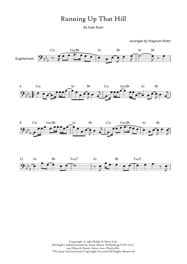 Running Up That Hill (arr. Magnum Watts)