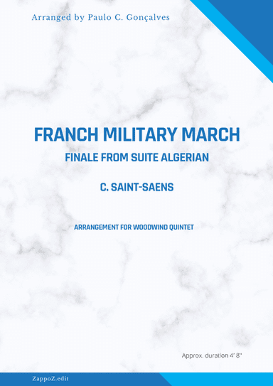 FRANCH MILITARY MARCH (Suite Algerian) - C. SAINT-SAENS (arr. Paulo C. Gonçalves)