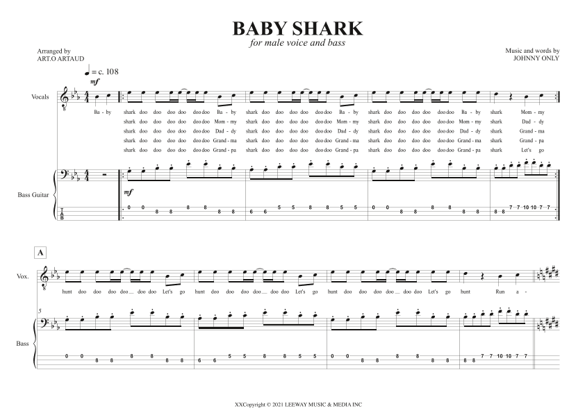 Baby Shark (arr. Art.o Artaud)