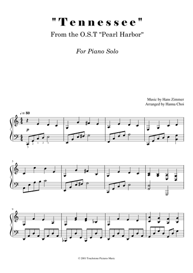 Tennessee (arr. Hanna Choi)