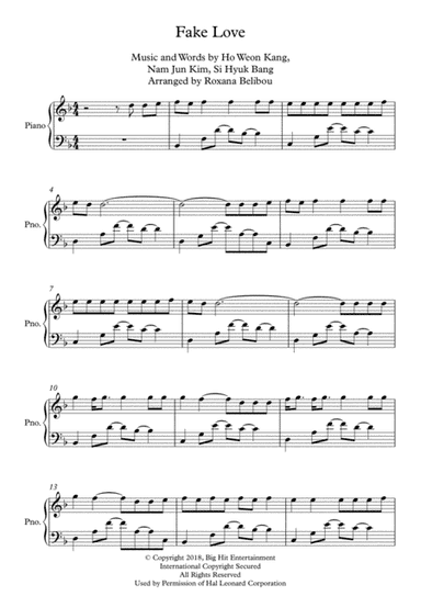 Fake Love (arr. Roxana Belibou)