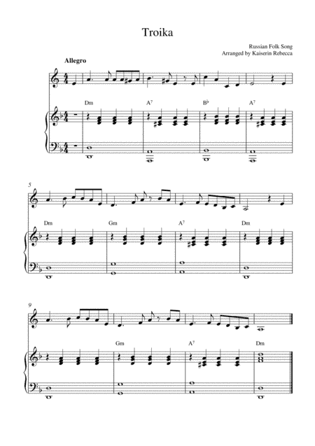 Troika (arr. Kaiserin Rebecca)